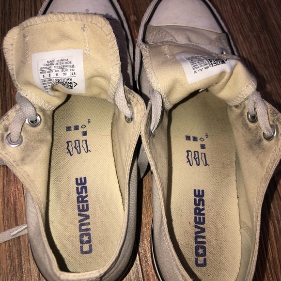 unisex light grey low top converse - Picture 3 of 3